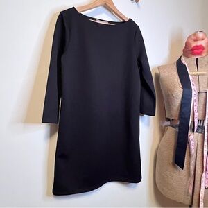 Daisy Fuentes Black Long Sleeve Shift Dress